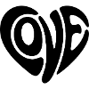 Amour - Mignon Coeur Amour Logo