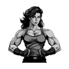 Woman Muscles Bodybuilder Fitness