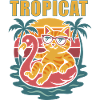 TROPICAT -Funny Summer Cat Design
