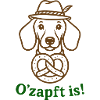 O’zapft is! - Cute party Dog & Pretzel