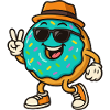 Donut souriant