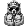Twins Grandpa Bear