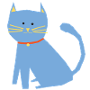 Chat bleu
