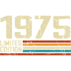 Vintage 1975 Retro Birthday - Born in 1975