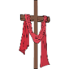 Sainte-Croix de Jésus-Christ avec manteau