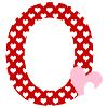 Lettre o cœur