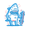 T Shirt Design Sharky