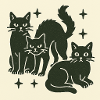 Black Cat Threesome