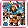 Christmas Market Scottish Terrier