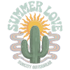 Cactus Sun Retro Style