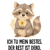 Raccoon with Flower – Gentle