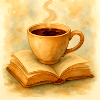 Book and coffee