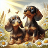 Wire-haired Dachshund puppies