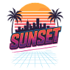 Retro Sunset - 80s Style