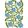 Fleurs bleues