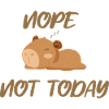Nope not today capybara