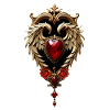 Elegance in red and gold