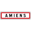 Panneau entrée de ville Amiens