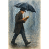 Reading in the rain
