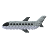 Airplane embroidered