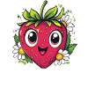 Strawberry with daisies
