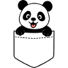 Panda heureux