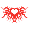 1 Tribal Heart Red
