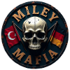 Military Skull with Flags