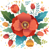 poppy,poppy,flower,bouquet,flower