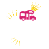 Camping camping-car rose