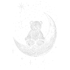 Bear on moon