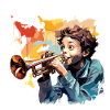 The Jazzy Trumpet Player