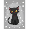Cute Cartoon Kitten