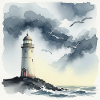A lonely lighthouse
