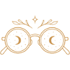 Witchy Glasses with Moons - Midsummer Magic
