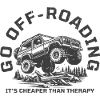 Funny Off-Roading Quote Cheaper Than Therapy