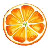 Painted orange