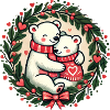 Christmas polar Bears
