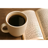 Book and coffee
