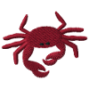 Crab embroidered
