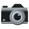 Camera embroidered