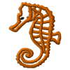 Hippocampe brodé