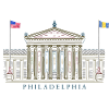Philadelphia, Hand Drawing Façade Culture USA