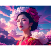 Asian,Geisha,Japan,Illustration