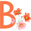 B with flowers