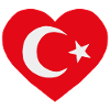 Turkish Flag Heart