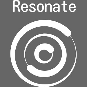Resonate (white with text)