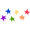 Rainbow stars pride