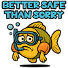 Safe diving fish
