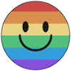 Pride rainbow smile